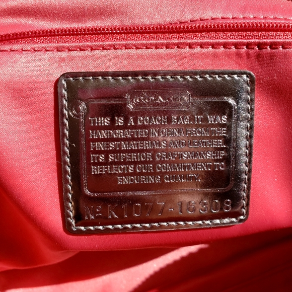 Coach Poppy Petal Print Lurex Rocker Hand Bag Crossbody Bag Strap #16308 NWT - Picture 4 of 16